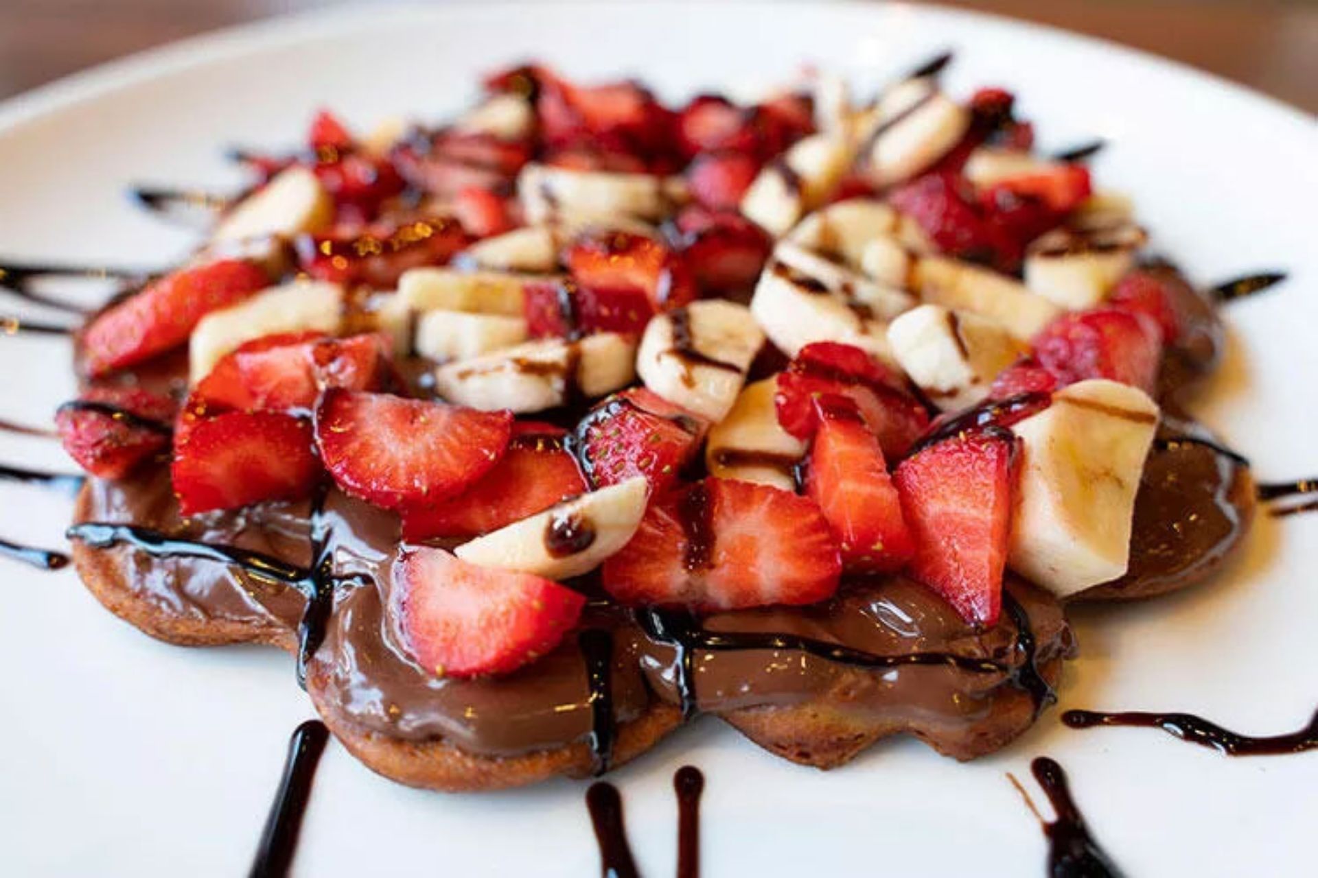 İki Meyveli Waffle menü ürünü