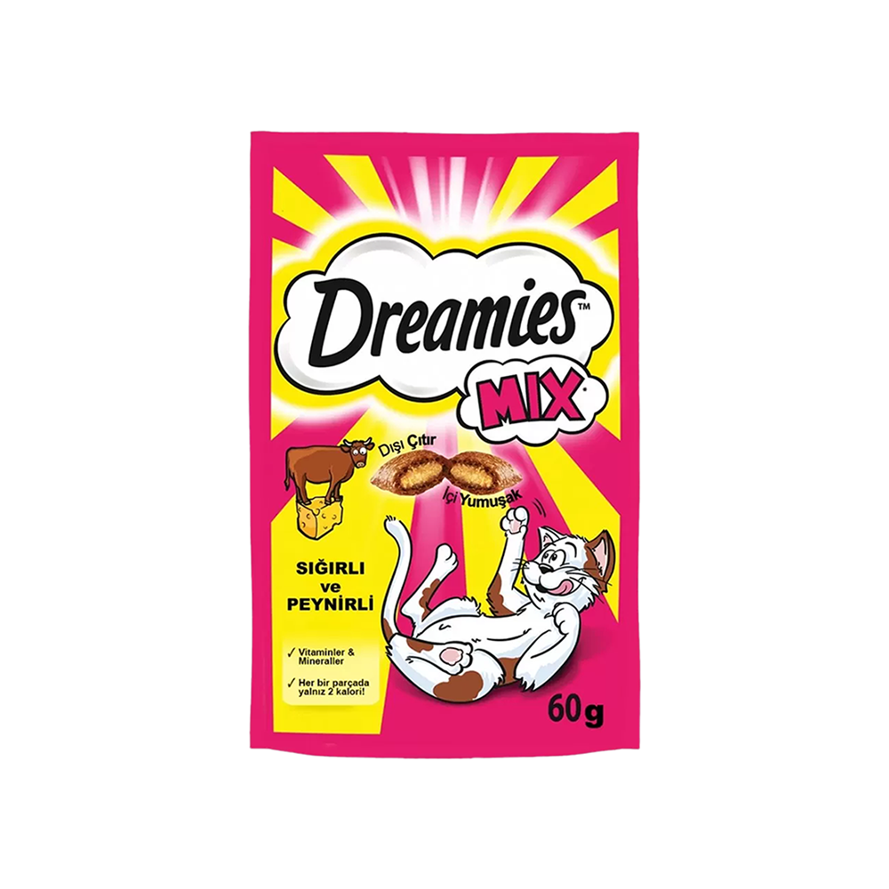 Dreamies Biftek Etli ve Peynirli Kedi Ödül Maması (60gr) menu item