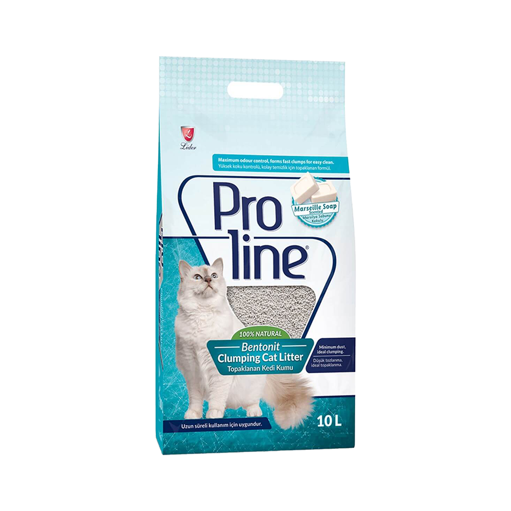 Pro Line Bentonit Topaklanan Marsilya Sabunu Kokulu İnce Taneli Kedi Kumu (10 lt.) menu item