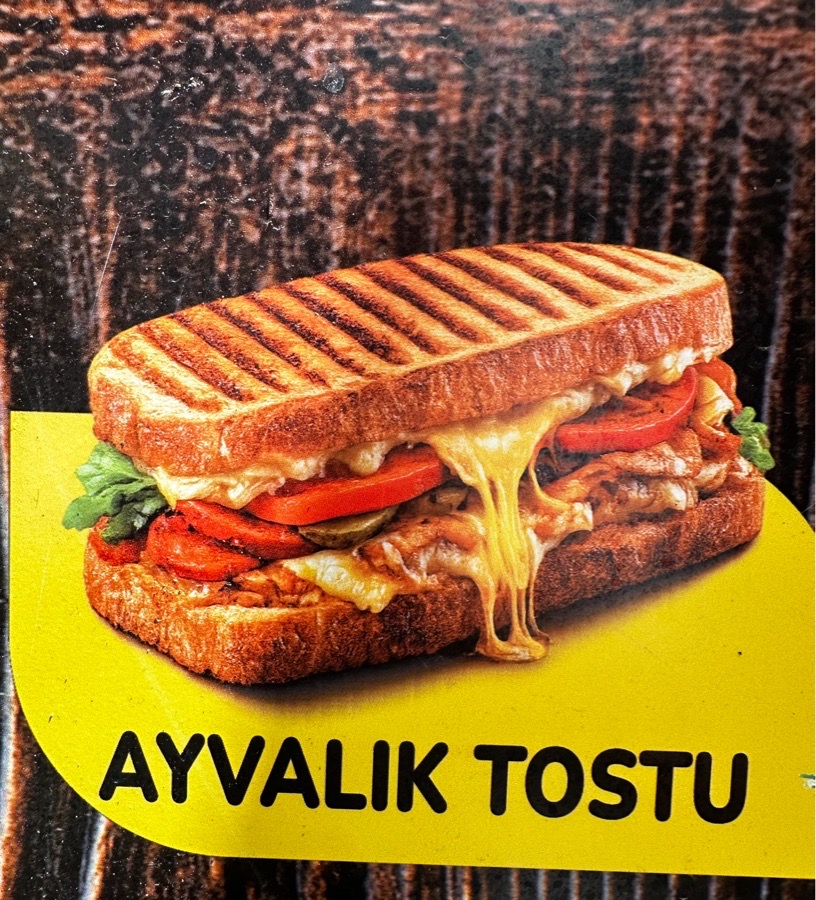 Ayvalık Tost menü ürünü