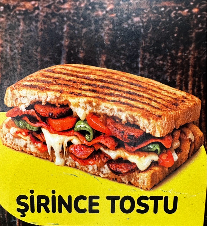 Şirince Tost menü ürünü